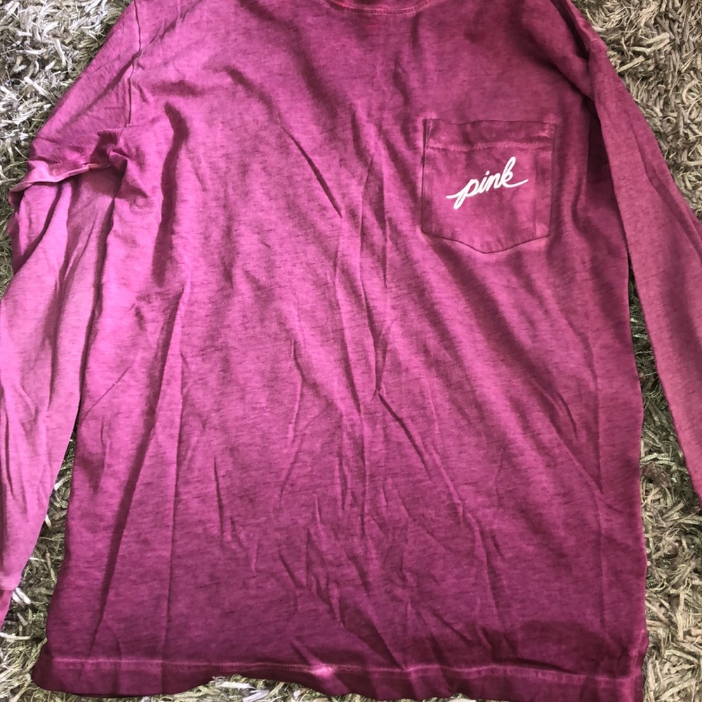 Purple long sleeve tee